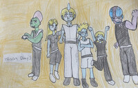 Alien Warriors main cast Group Picture
