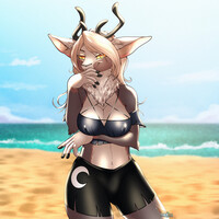 Busty Beach Gall Deer Loona