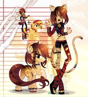 OPEN !! Toralei + Sunset Shimmer fusion adopt!