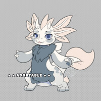 Draconic Axolotl Kemono Adopt - OPEN