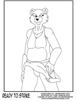 Ready to stike (b&w)