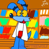 Ripper Roo in the library