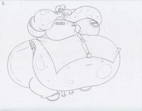 officer alice donut weight gain sketch 5