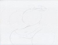 hyper busty curvy hourglass sketch body