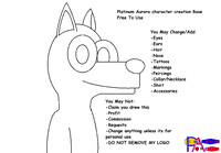 Platinum Aurora Character creation free to use base