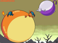 Charizard and Mewtwo Balloons