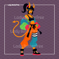 Orange demon - CLOSED Adopt