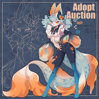⋅˚₊‧ ଳMermaid Cat Adopt auction (CLOSED) ‧₊...