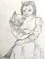 Kayla and Ice Grip embrace