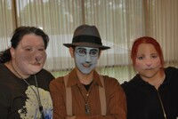 FAU 2011 makeup panel: myself and my two makeup models