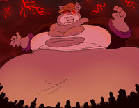 Macro Fat Size Demon Possessed Khaki .