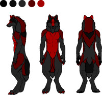 Dark Angel, wolf form (AKA Nightshade) (ref.)