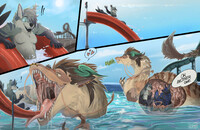 A water park incident