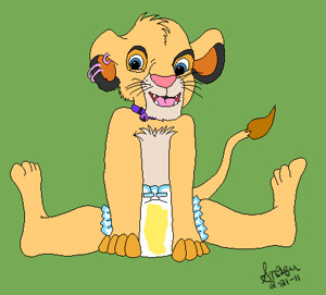 Huggies Lion King diapers front and back by jaime_lion -- Fur Affinity  [dot] net
