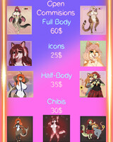 COMMISSIONS OPEN PRICE LIST