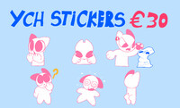 ANIMATED YCH | Two frame stickers | 4 slots