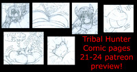 patreon preview tribal hunter comic pages 21-24
