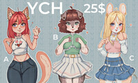 cuties YCH 🍓 closed