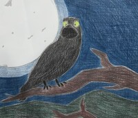 Raven in the Moonlight