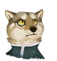 Emile Pertuis (OC) portrait - Digital unshaded render