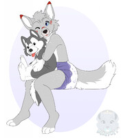 Husky cuddles
