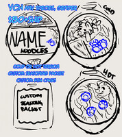 Badge chibi cup noodle