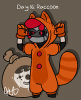 Clowntober: Day 16: Raccoon