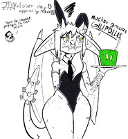 JTWctober day 13 - Ivy in bunny suit!!