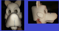 WIP first fursuit head