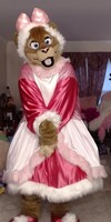 Caddie Short Pink Puff Full suit video