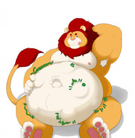 hungry lion
