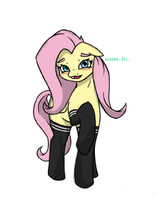 Fluttershy On Thigh Highs