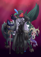 The Weirdo in Black Clothes and Demon Hound