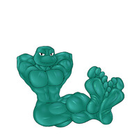 2003 Naked Turtle Feet SFW w/o Shells - Mikey