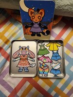 Magnetic paper dolls