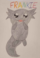 An axolotl named Frankenstein (colored)