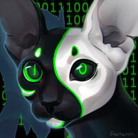Binary cat icon - bonus for AB