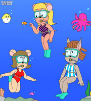 The Anthro Scuba Divers Gals