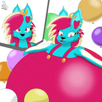Party wolf party balloon