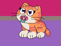 Baby Ginny's First Stand (Colored)