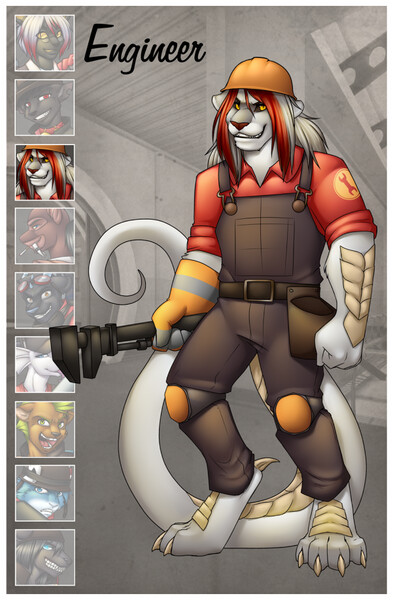 Engineer gaming by Fatfox4ever25 -- Fur Affinity [dot] net