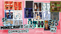 MINECRAFT SKINS COMMISIONS !! [NEW PRICES BELOW!!]