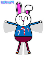 Pyaara making a snow angel