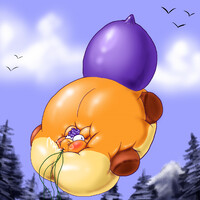 A bubbly blimp