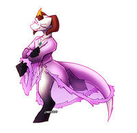 Fruity lil guy in their fruity lil robe