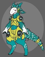 Mountain dew baja blast theme protogen