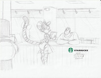 Snaps - Lilly Working At Starbucks Poster 2024