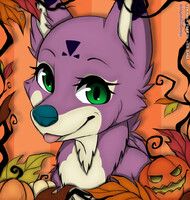 YCH #74 - Pumpkin Framed Icon - Nidoranium