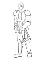 Ape human DnD lineart