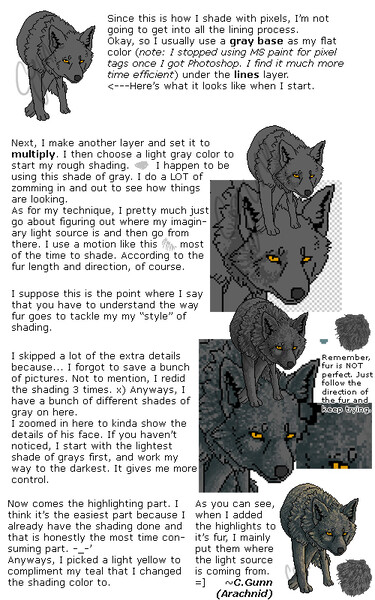 Pixel Fur Tutorial by Minnowfish -- Fur Affinity [dot] net